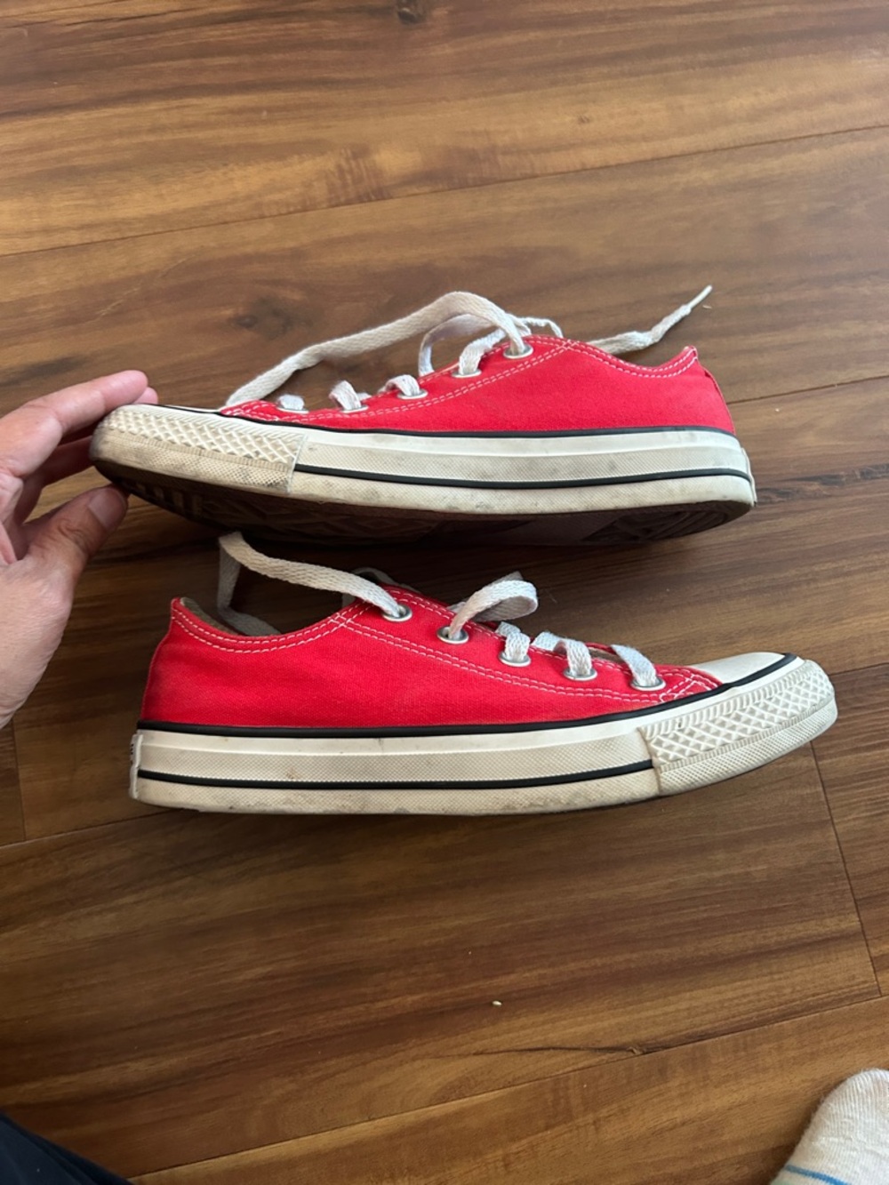 Converse Red All Star Low-Top Sneakers - Picture 6 of 6